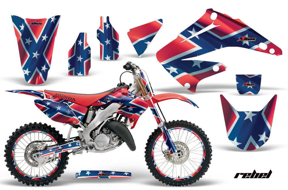 Honda CR 125 250 02 09 Graphics Kit Rebel NPs